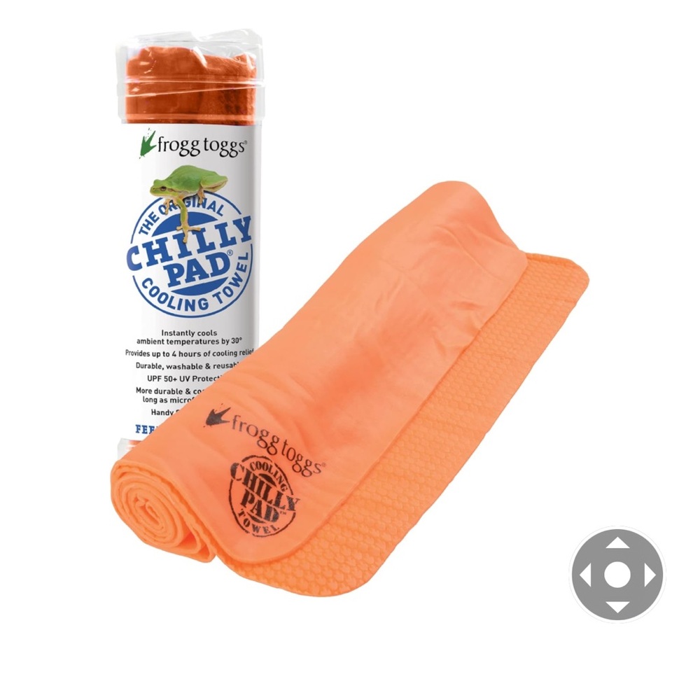 Frogg Toggs Chilly Pad The Original Cooling Towel Orange  33” x 13” SEALED